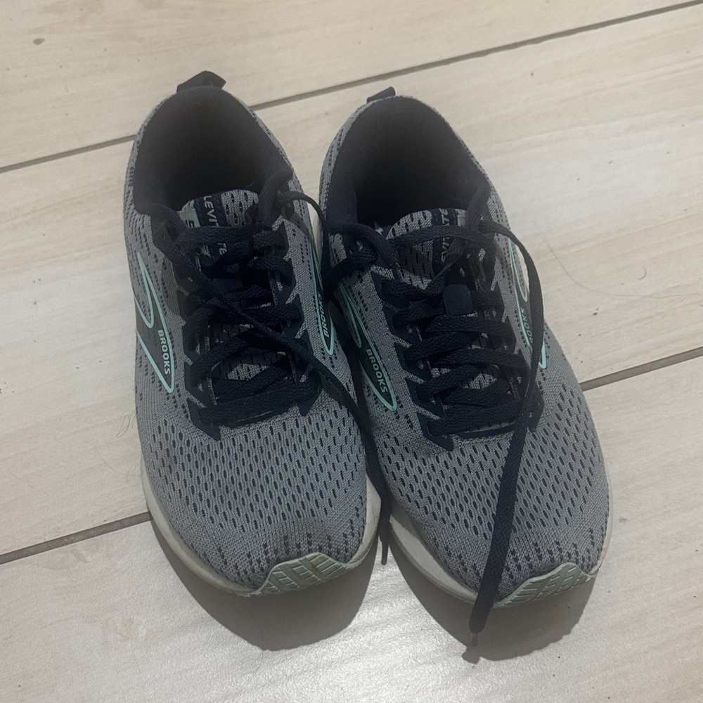 Brooks Gray and Black Athletic Shoes